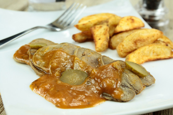 Langue de boeuf sauce piquante